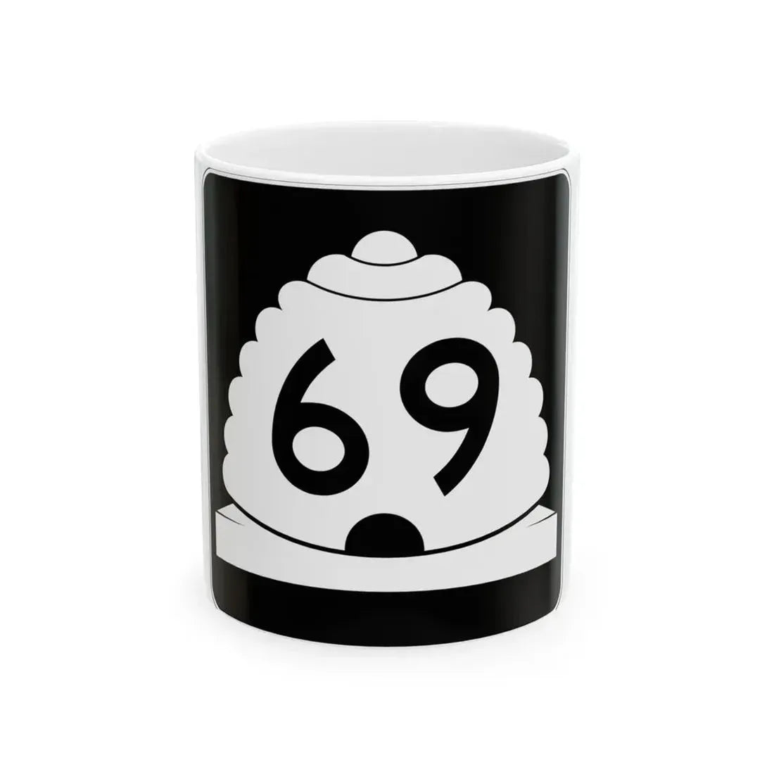 Utah SR 69 (Utah) (Road Sign) White Coffee Mug 11oz - Go Mug Yourself