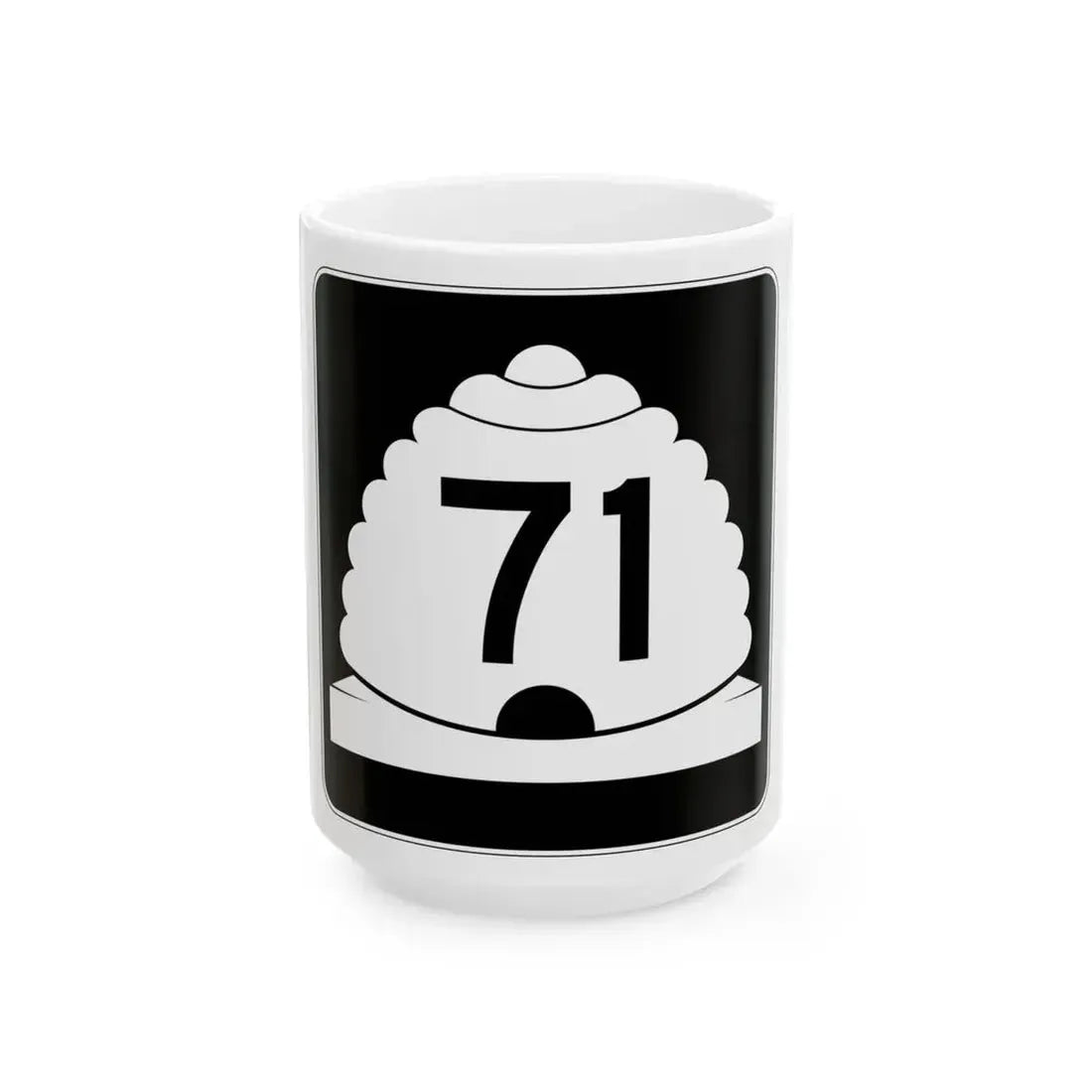 Utah SR 71 (Utah) (Road Sign) White Coffee Mug 15oz - Go Mug Yourself