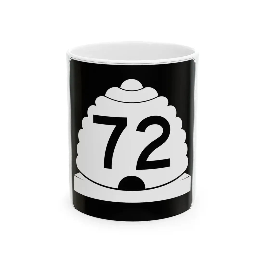 Utah SR 72 (Utah) (Road Sign) White Coffee Mug 11oz - Go Mug Yourself