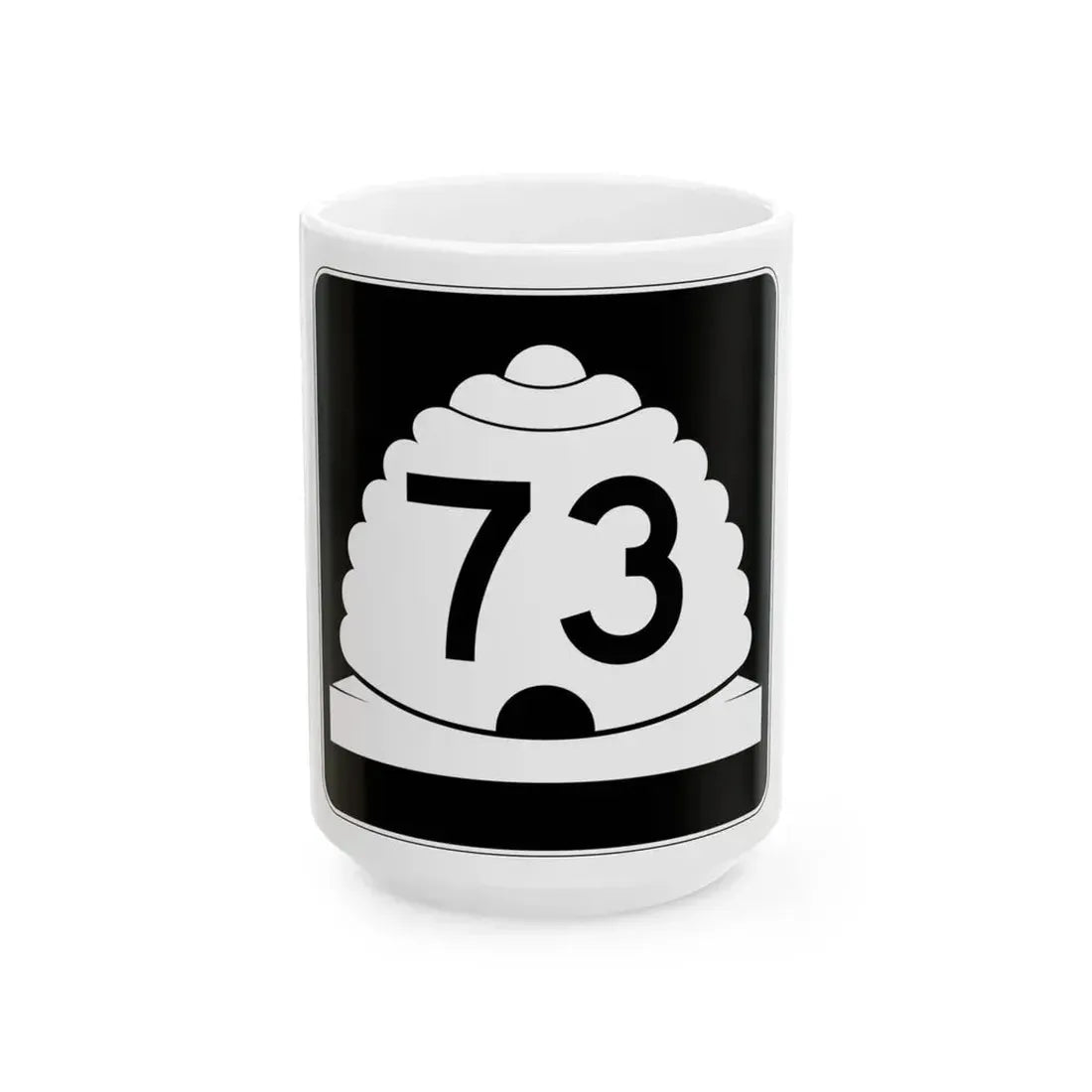Utah SR 73 (Utah) (Road Sign) White Coffee Mug 15oz - Go Mug Yourself