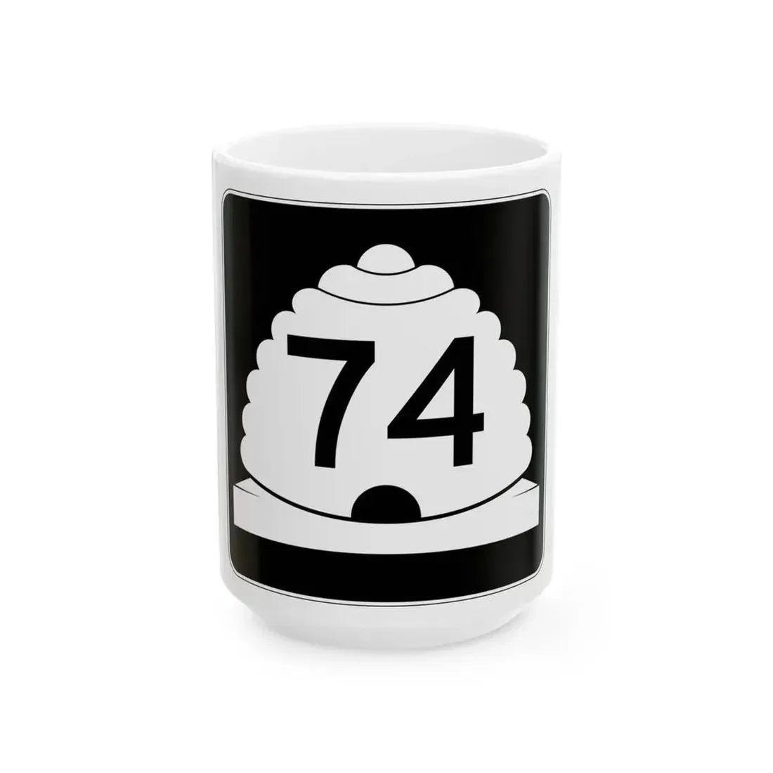 Utah SR 74 (Utah) (Road Sign) White Coffee Mug 15oz - Go Mug Yourself
