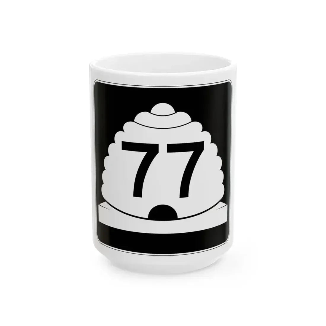 Utah SR 77 (Utah) (Road Sign) White Coffee Mug 15oz - Go Mug Yourself