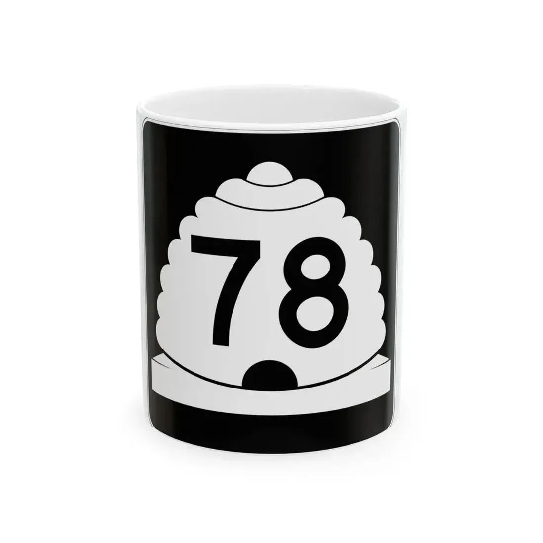 Utah SR 78 (Utah) (Road Sign) White Coffee Mug 11oz - Go Mug Yourself
