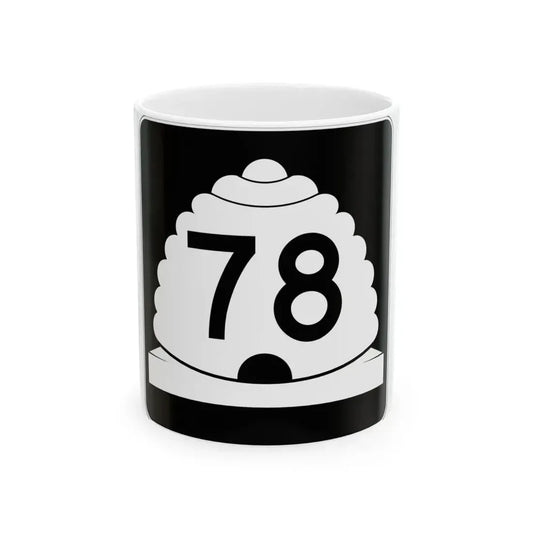 Utah SR 78 (Utah) (Road Sign) White Coffee Mug 11oz - Go Mug Yourself