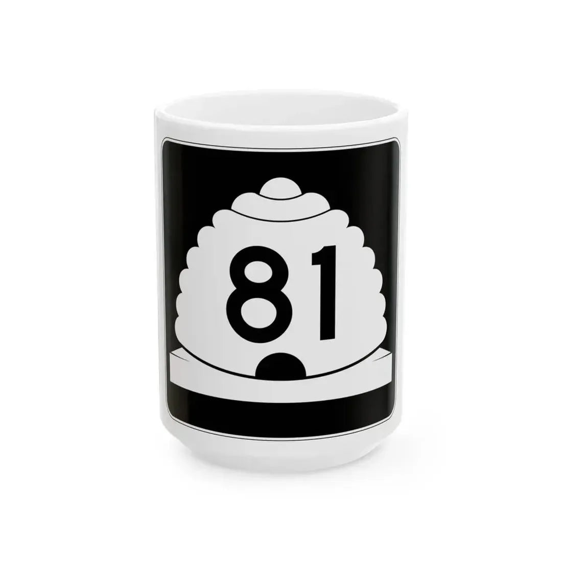 Utah SR 81 (Utah) (Road Sign) White Coffee Mug 15oz - Go Mug Yourself
