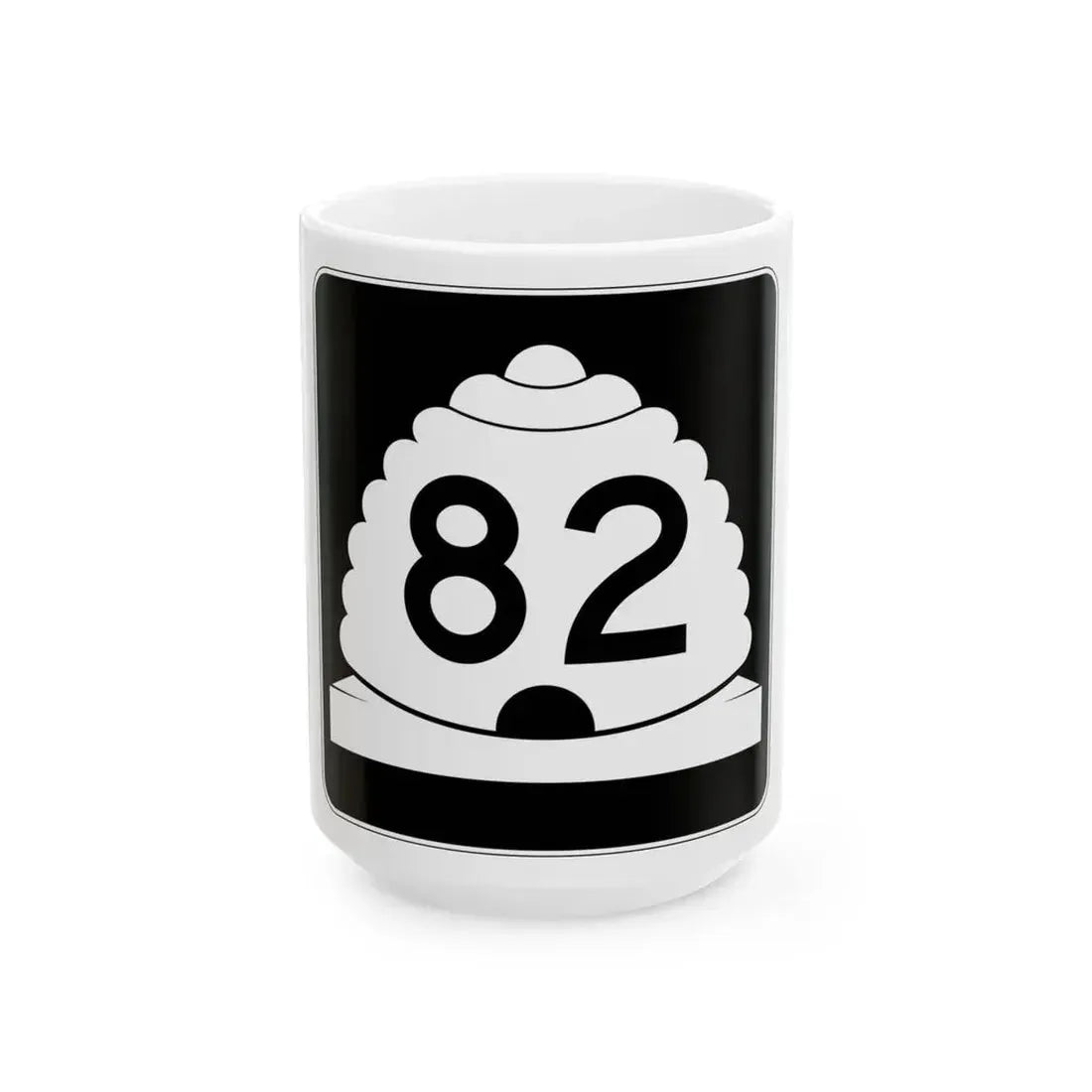 Utah SR 82 (Utah) (Road Sign) White Coffee Mug 15oz - Go Mug Yourself