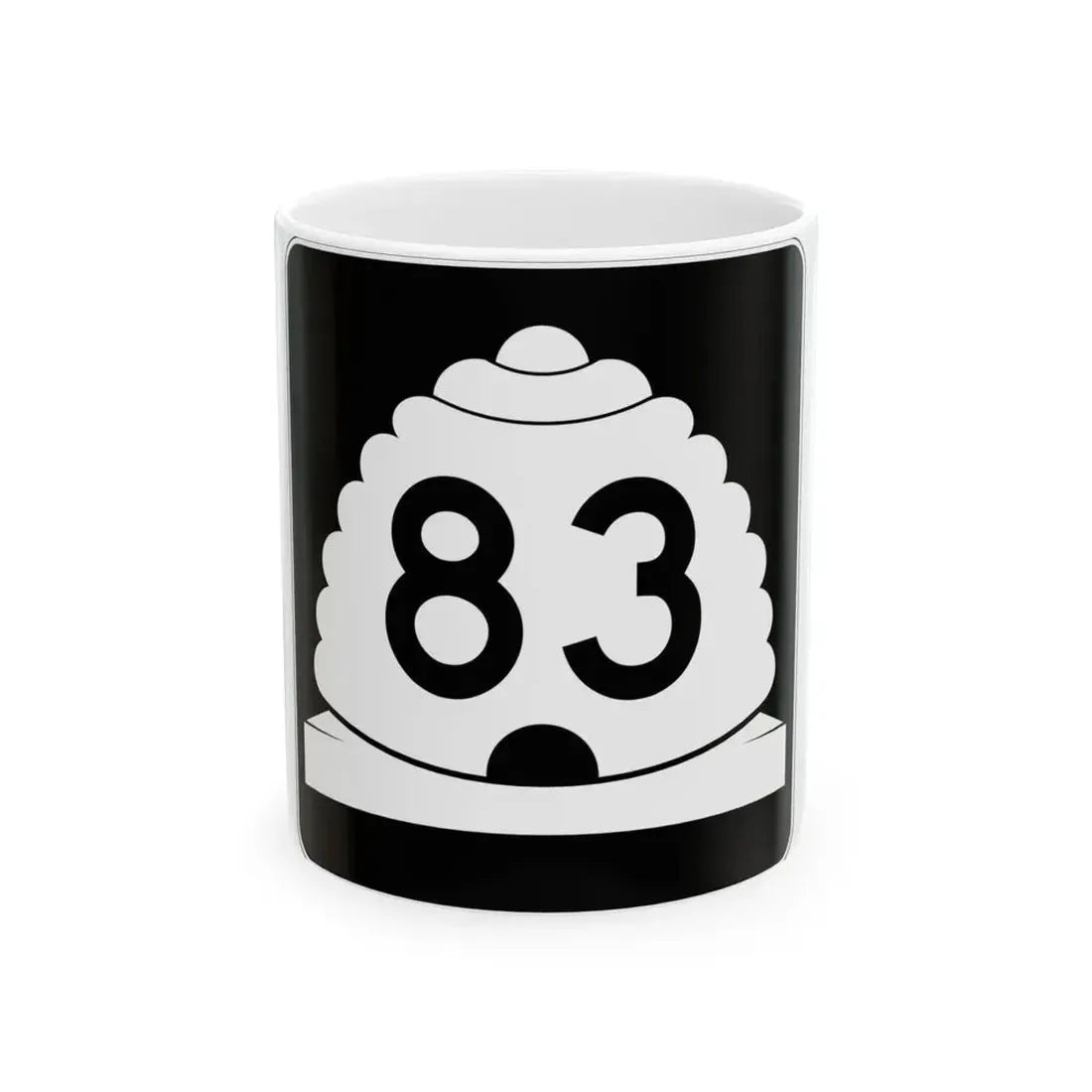 Utah SR 83 (Utah) (Road Sign) White Coffee Mug 11oz - Go Mug Yourself