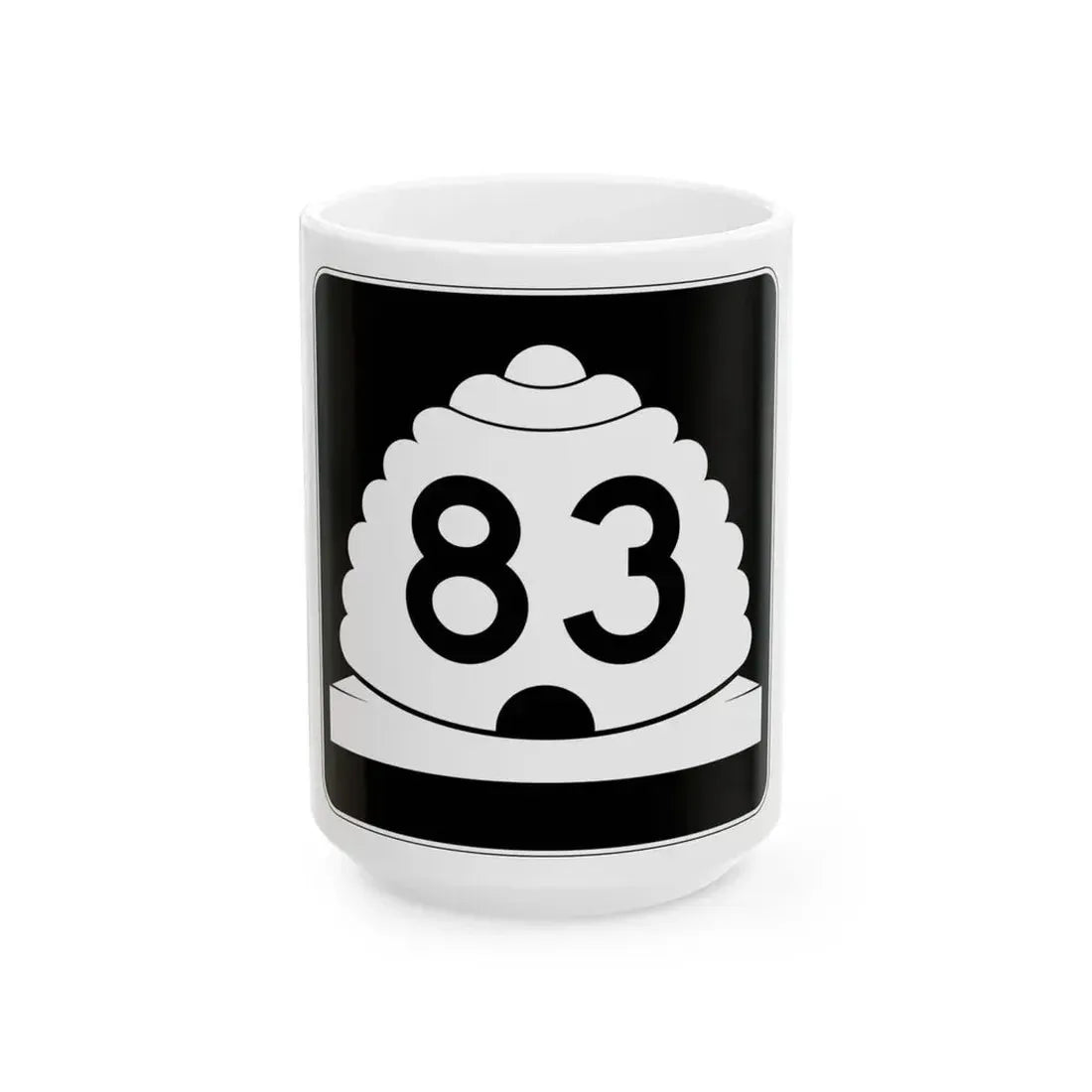 Utah SR 83 (Utah) (Road Sign) White Coffee Mug 15oz - Go Mug Yourself