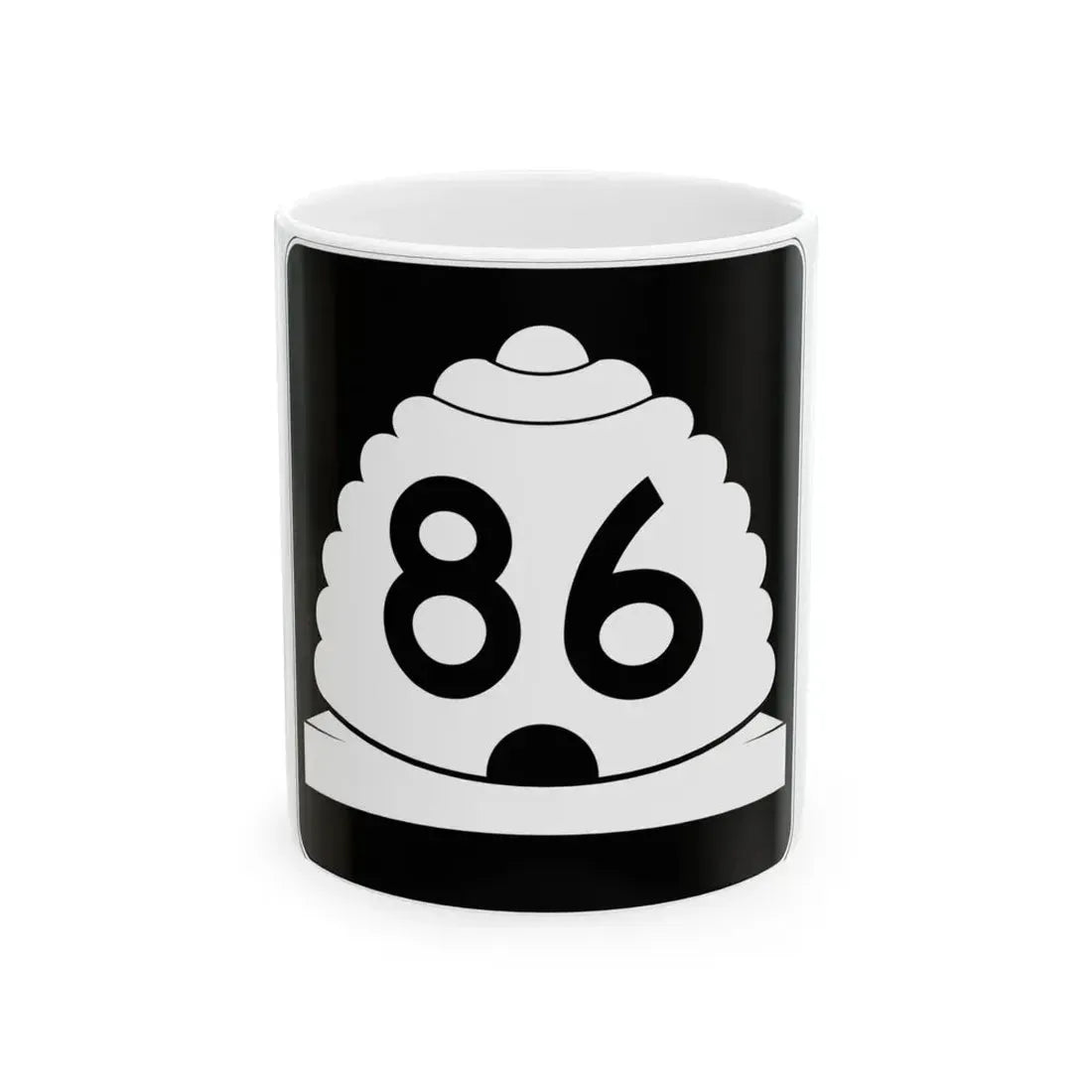 Utah SR 86 (Utah) (Road Sign) White Coffee Mug 11oz - Go Mug Yourself