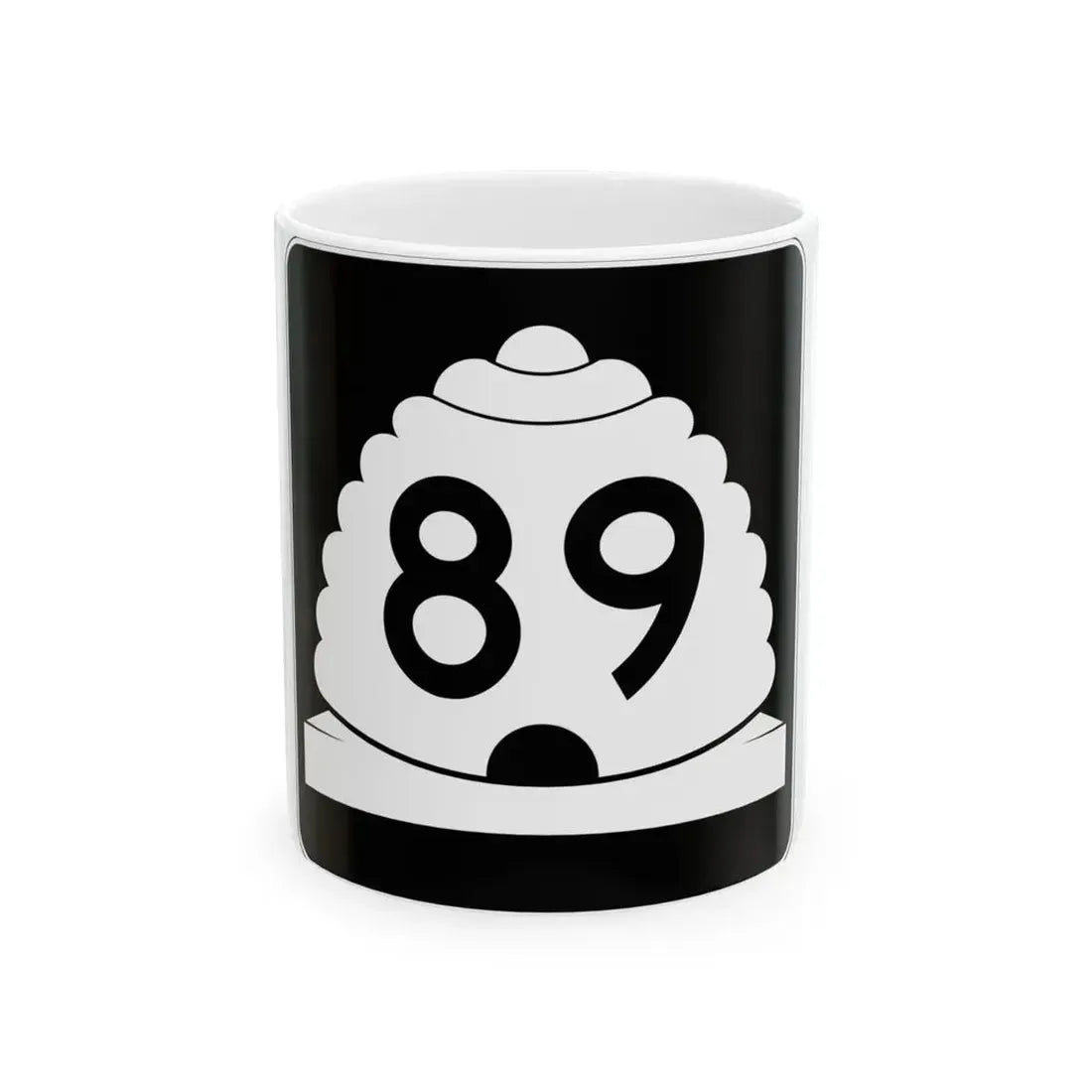 Utah SR 89 (Utah) (Road Sign) White Coffee Mug 11oz - Go Mug Yourself