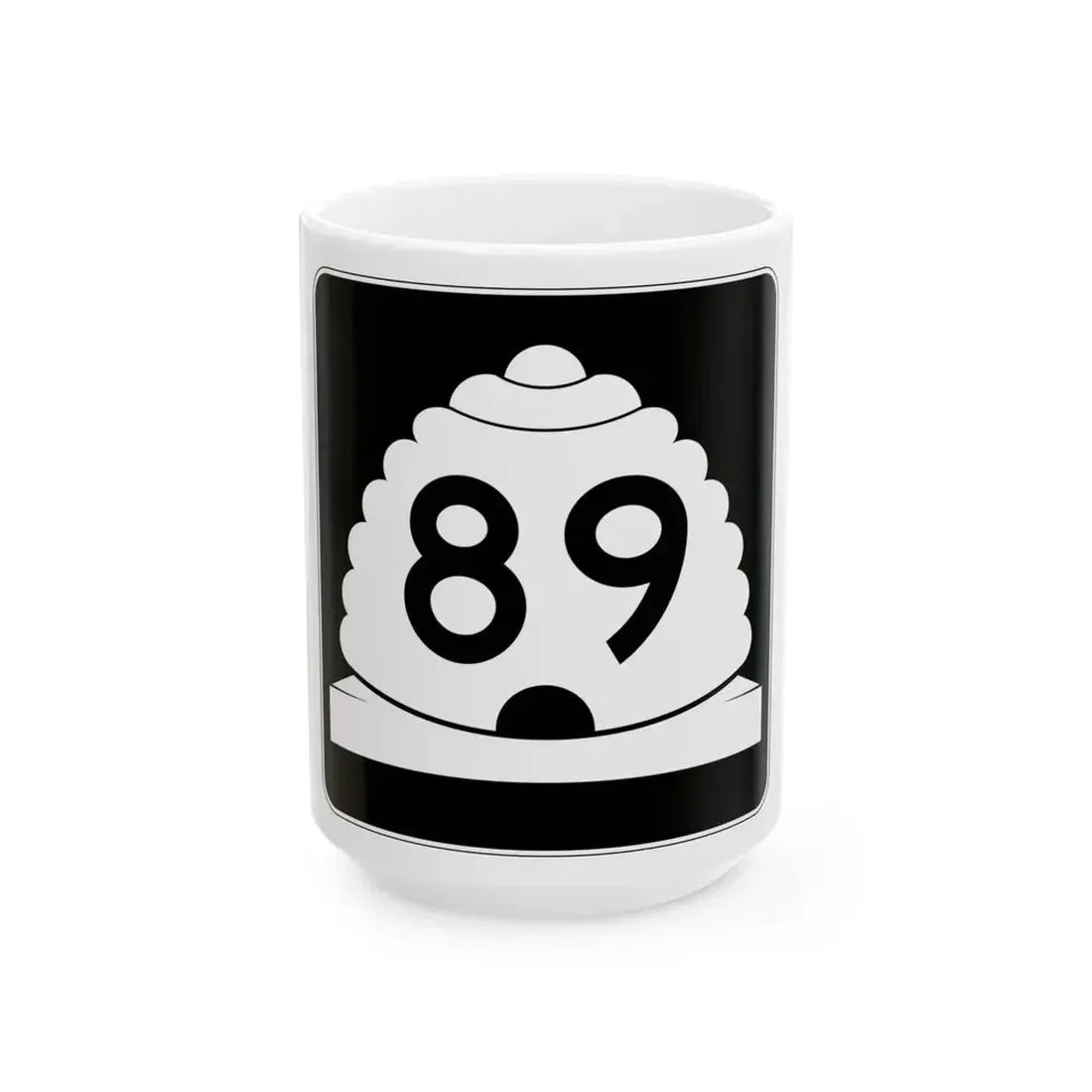 Utah SR 89 (Utah) (Road Sign) White Coffee Mug 15oz - Go Mug Yourself