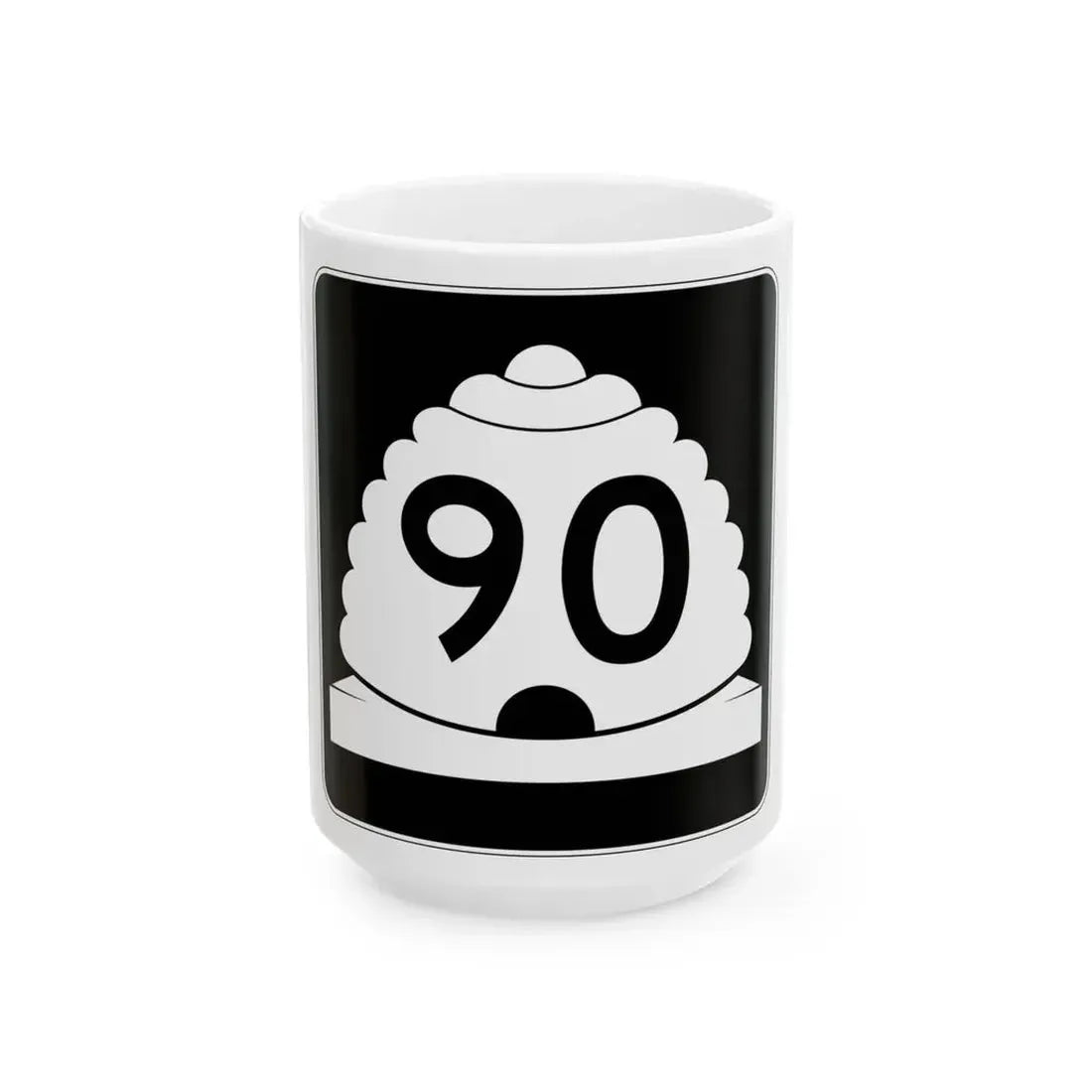 Utah SR 90 (Utah) (Road Sign) White Coffee Mug 15oz - Go Mug Yourself