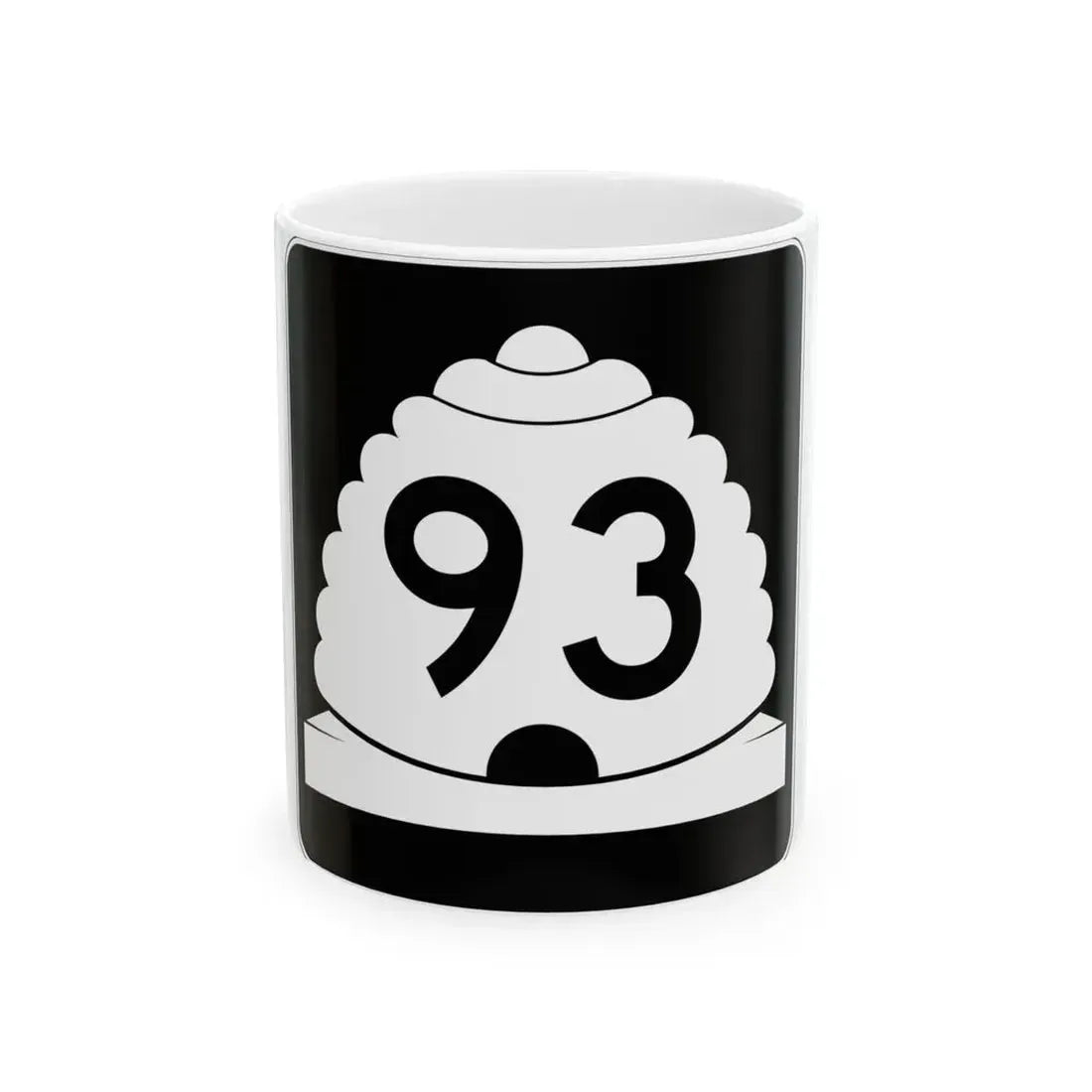 Utah SR 93 (Utah) (Road Sign) White Coffee Mug 11oz - Go Mug Yourself