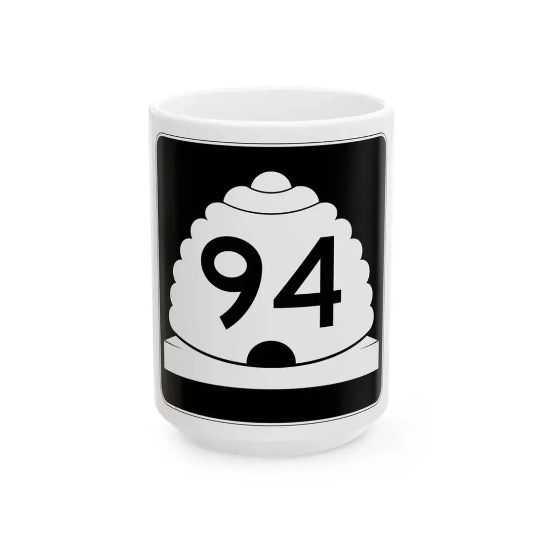 Utah SR 94 (Utah) (Road Sign) White Coffee Mug 15oz - Go Mug Yourself