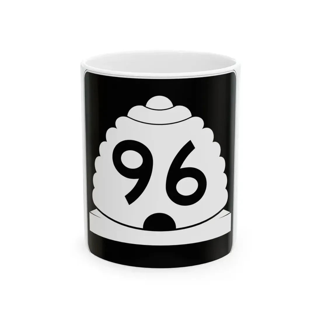 Utah SR 96 (Utah) (Road Sign) White Coffee Mug 11oz - Go Mug Yourself