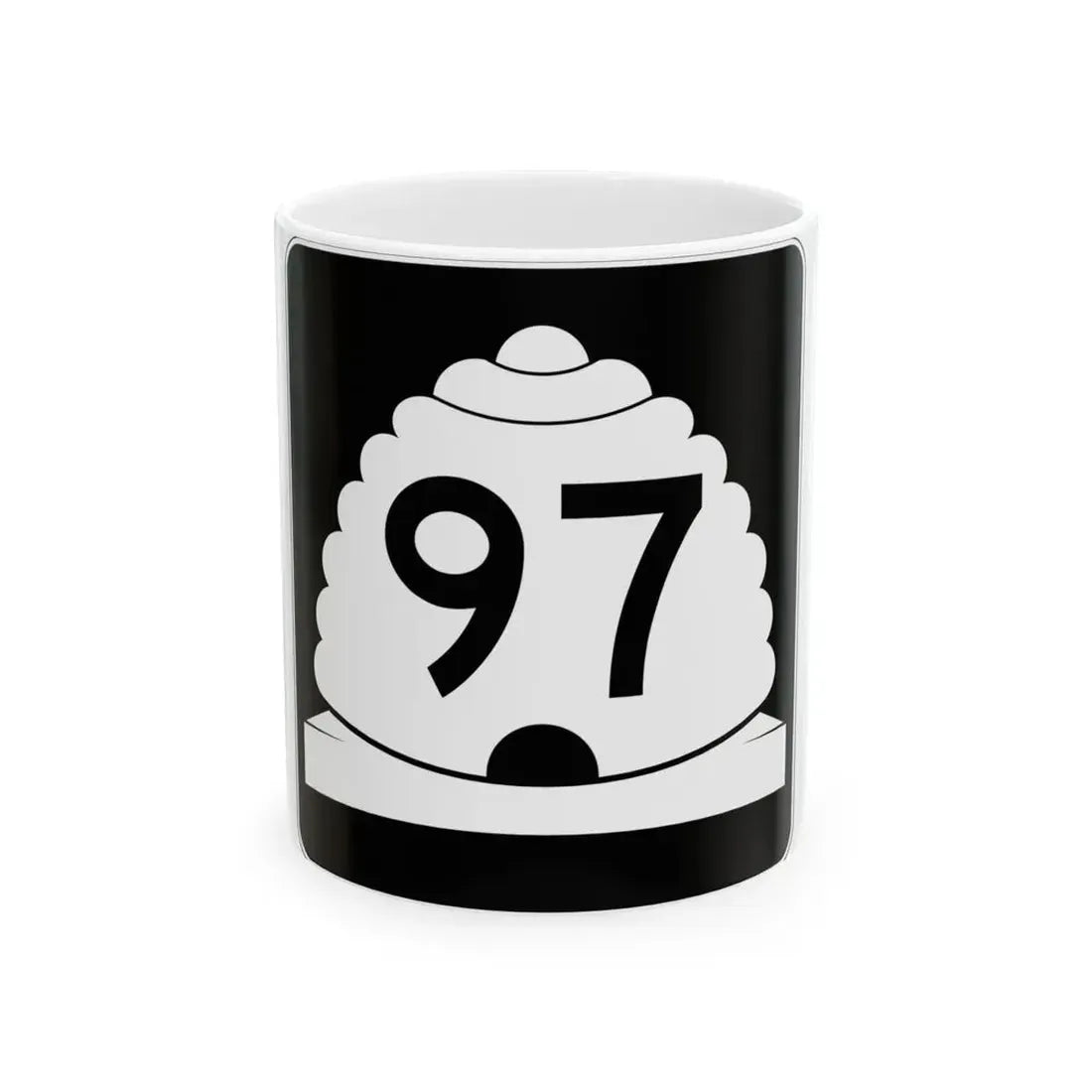 Utah SR 97 (Utah) (Road Sign) White Coffee Mug 11oz - Go Mug Yourself