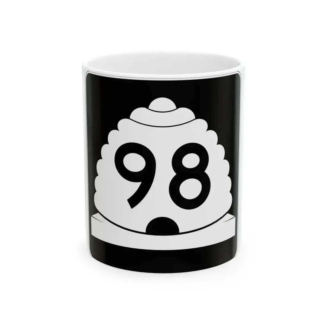 Utah SR 98 (Utah) (Road Sign) White Coffee Mug 11oz - Go Mug Yourself