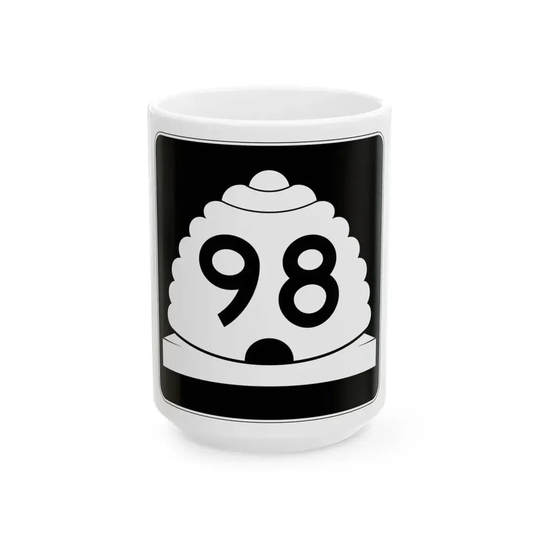 Utah SR 98 (Utah) (Road Sign) White Coffee Mug 15oz - Go Mug Yourself