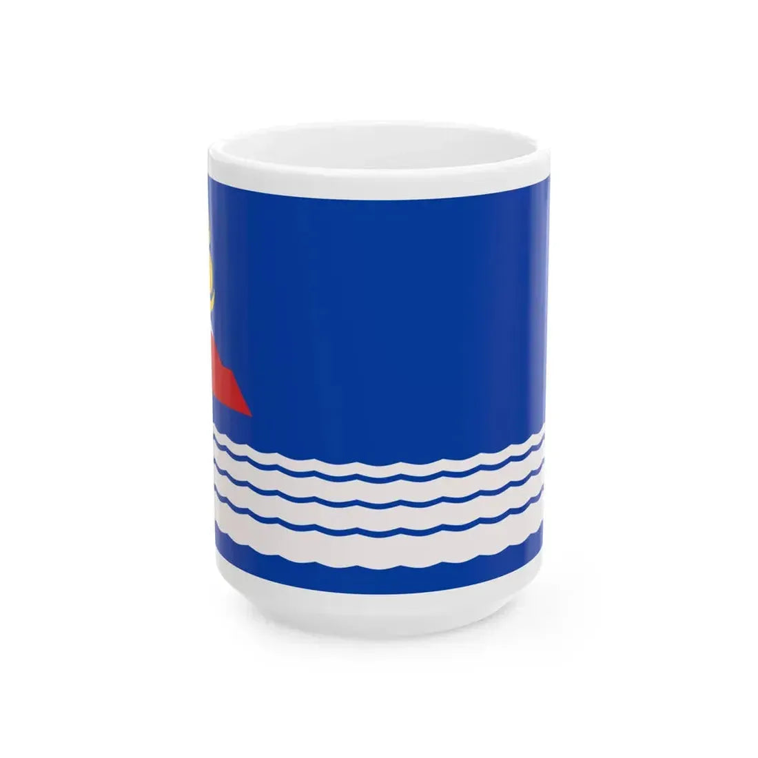 Uvs Aimag Flag (Mongolia) White Coffee Mug 15oz - Go Mug Yourself