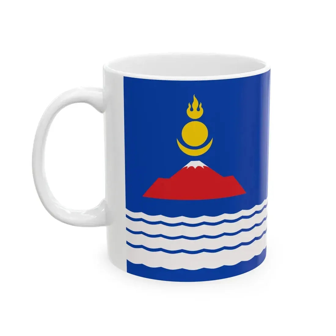 Uvs Aimag Flag (Mongolia) White Coffee Mug - Go Mug Yourself