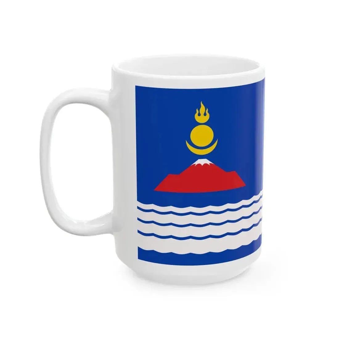 Uvs Aimag Flag (Mongolia) White Coffee Mug - Go Mug Yourself