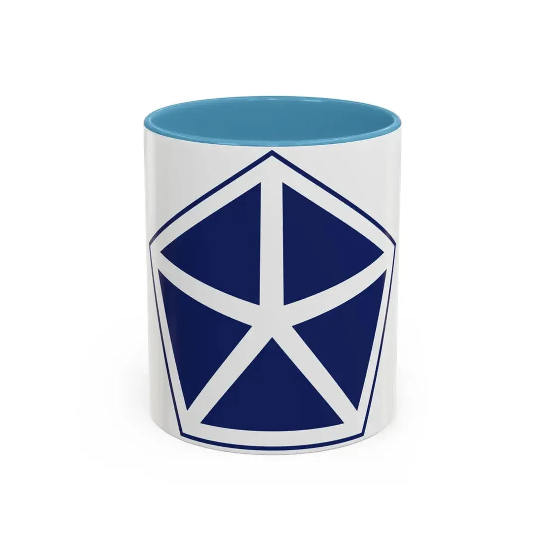 V Corps United States (U.S. Army) Accent Coffee Mug 11oz Light Blue - Go Mug Yourself