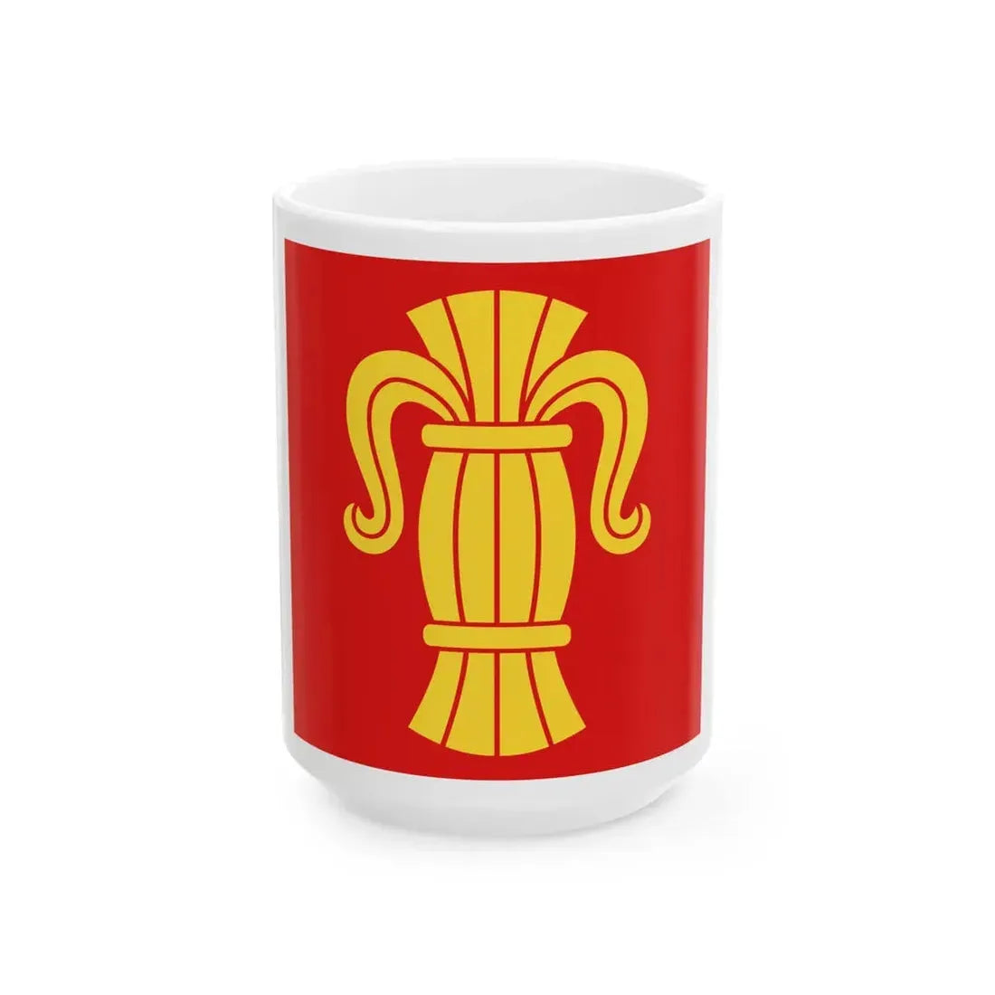 Vaasa.lippu (Finland) White Coffee Mug 15oz - Go Mug Yourself
