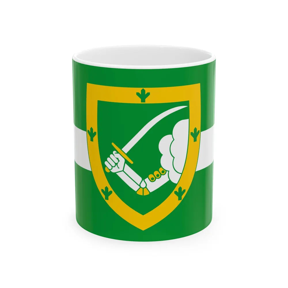 Valga valla lipp (Estonia) White Coffee Mug 11oz - Go Mug Yourself