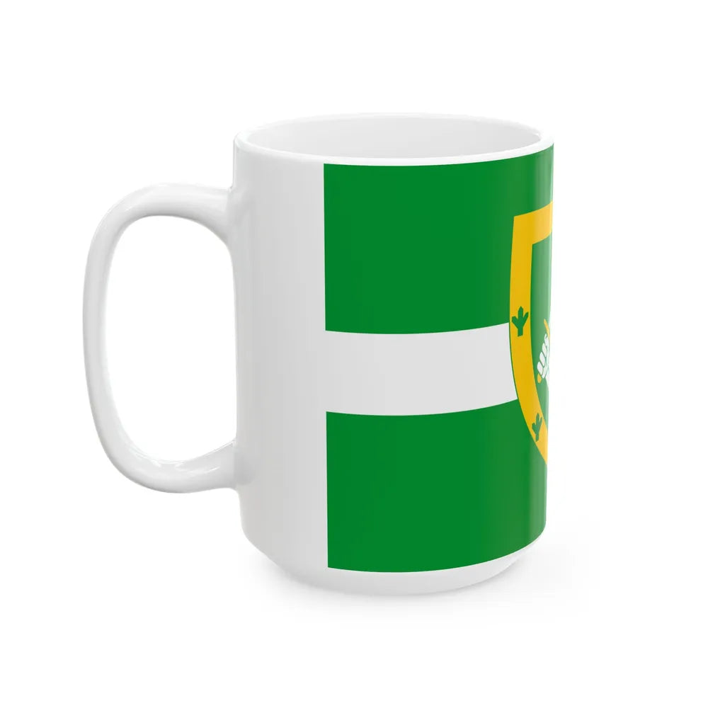 Valga valla lipp (Estonia) White Coffee Mug - Go Mug Yourself