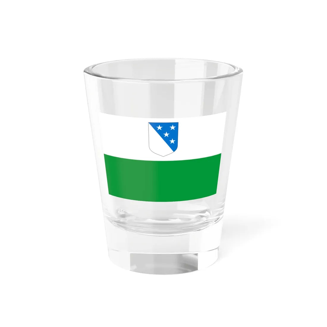 Valgamaa lipp (Estonia) Shot Glass 1.5oz - Go Mug Yourself