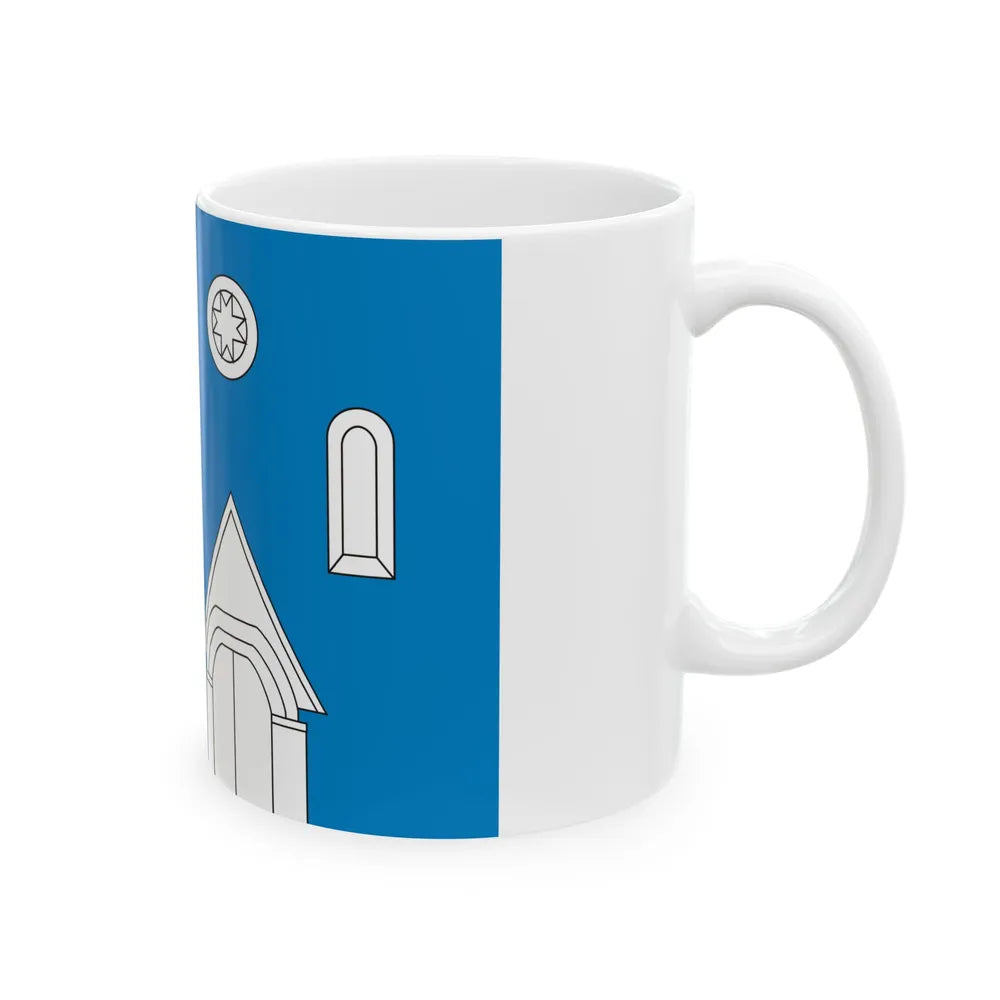 Valjala lipp (Estonia) White Coffee Mug - Go Mug Yourself