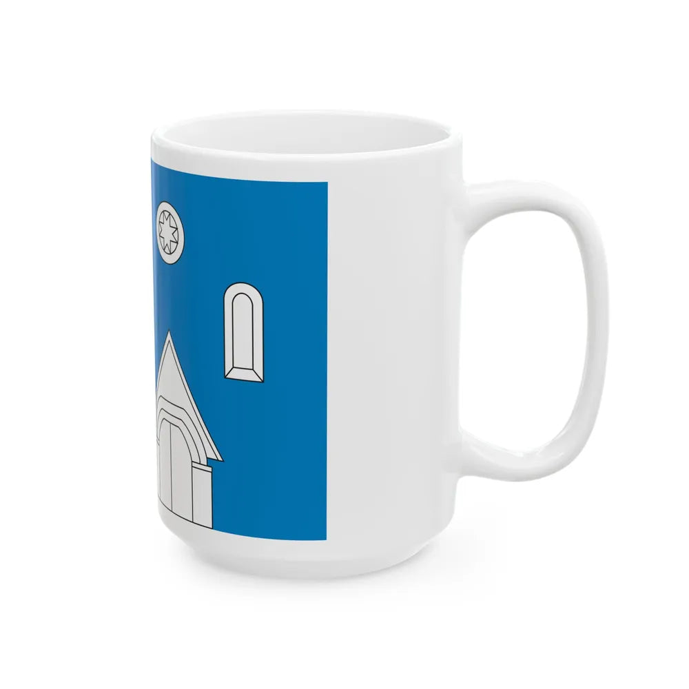 Valjala lipp (Estonia) White Coffee Mug - Go Mug Yourself