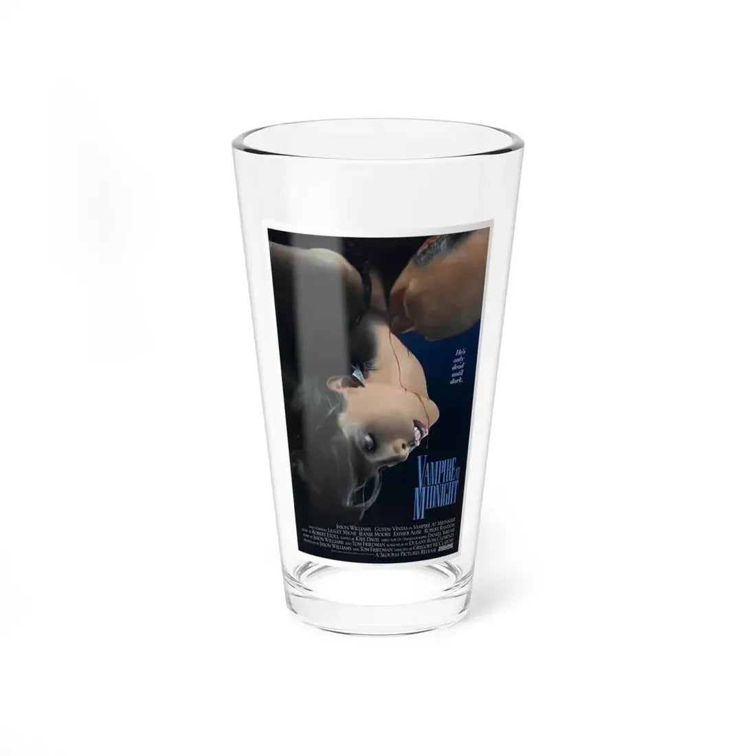VAMPIRE AT MIDNIGHT 1988 Movie Poster - Pint Glass 16oz 16oz - Go Mug Yourself