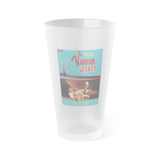 VAMPYROS LESBOS (FRENCH) 1971 Movie Poster - Frosted Pint Glass 16oz Default Title - Go Mug Yourself