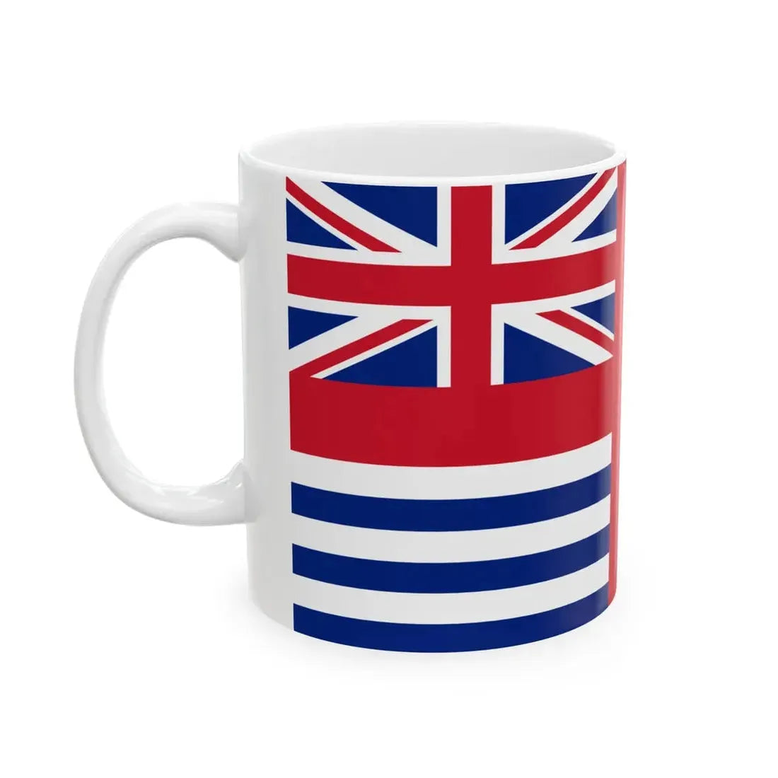 Van Diemens Land Unofficial Merchant Ensign before 1875 (Australia) White Coffee Mug - Go Mug Yourself