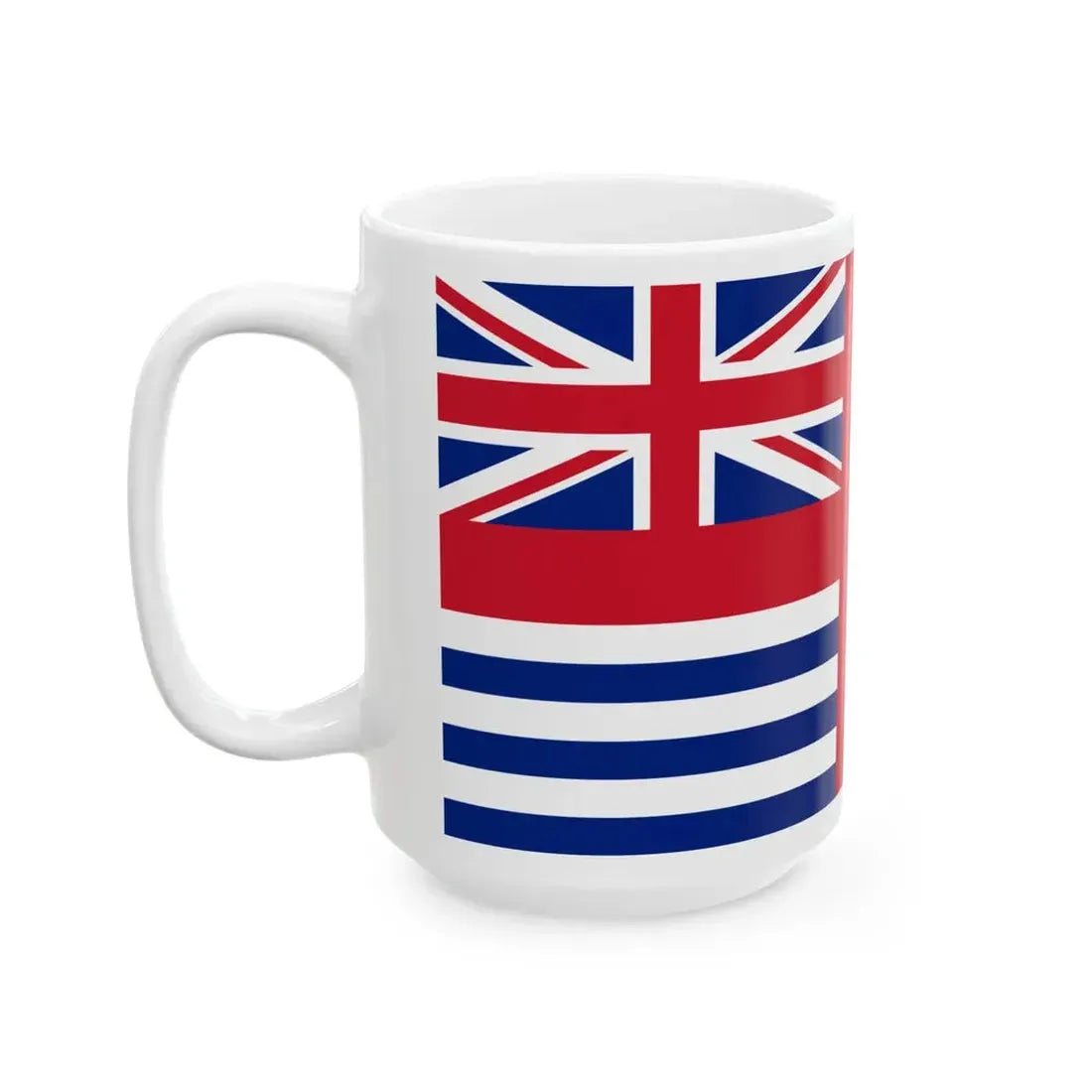 Van Diemens Land Unofficial Merchant Ensign before 1875 (Australia) White Coffee Mug - Go Mug Yourself