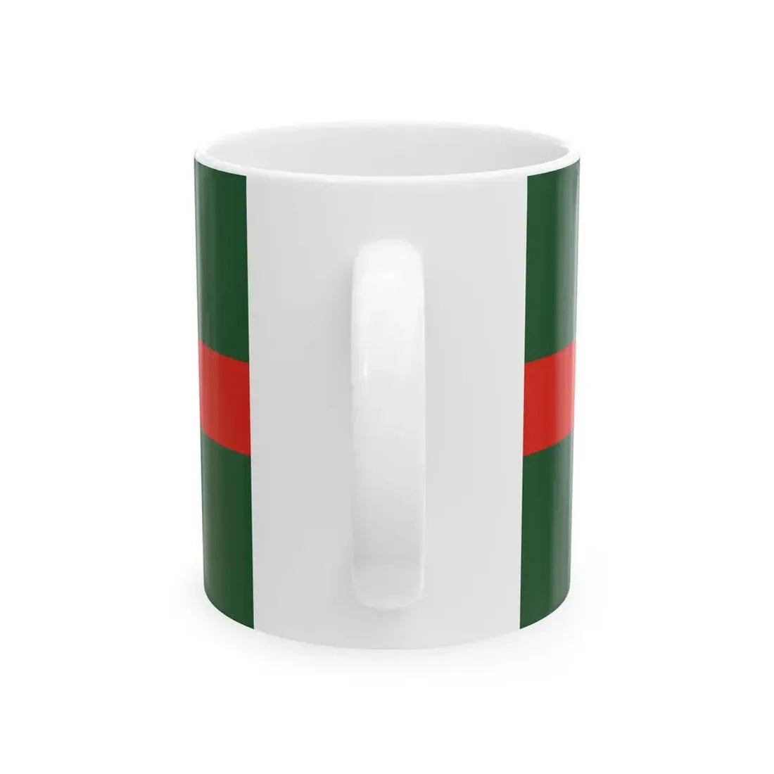 Vandzenes pagasta karogs (Latvia) White Coffee Mug - Go Mug Yourself