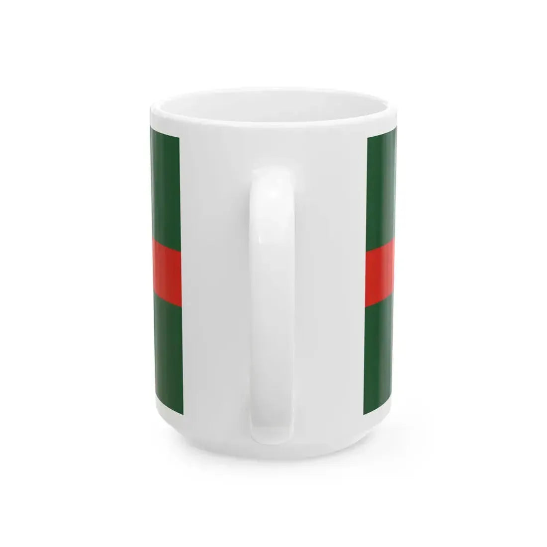 Vandzenes pagasta karogs (Latvia) White Coffee Mug - Go Mug Yourself