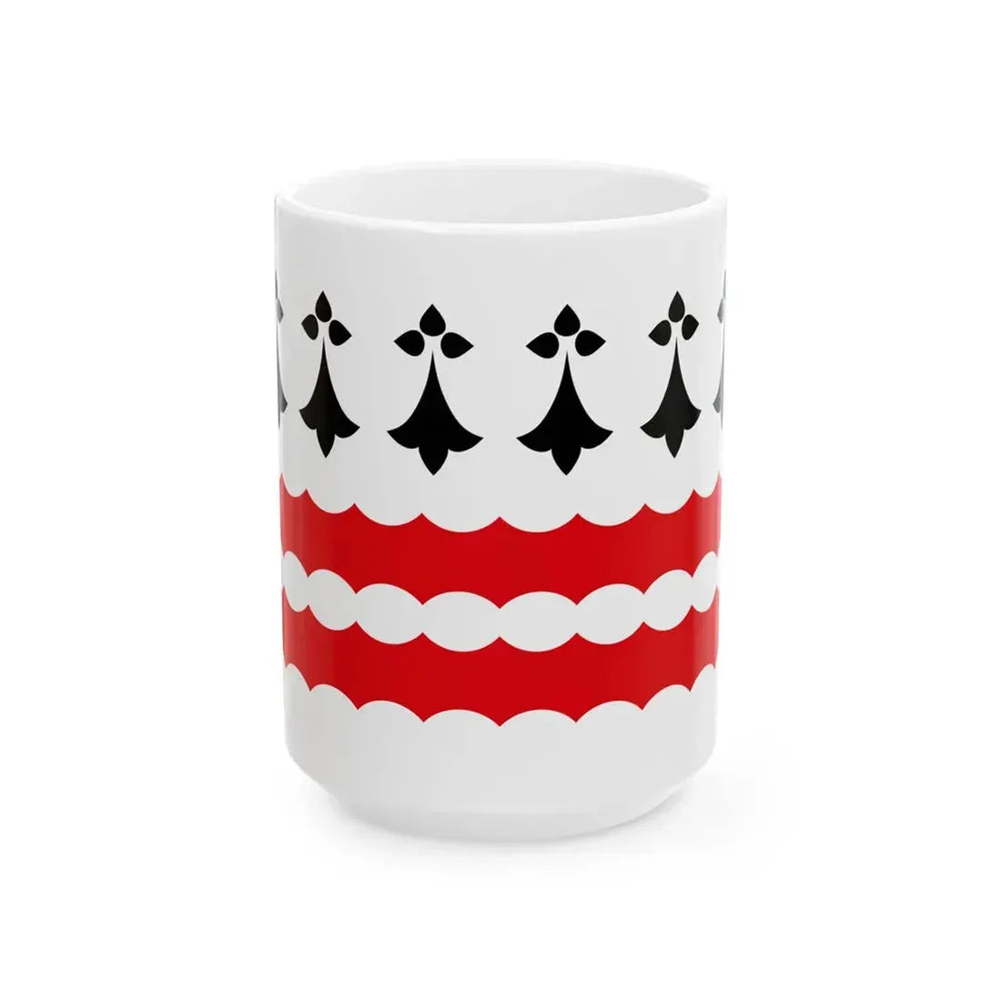Vannetais Oriental traditional district flag (France) White Coffee Mug 15oz - Go Mug Yourself