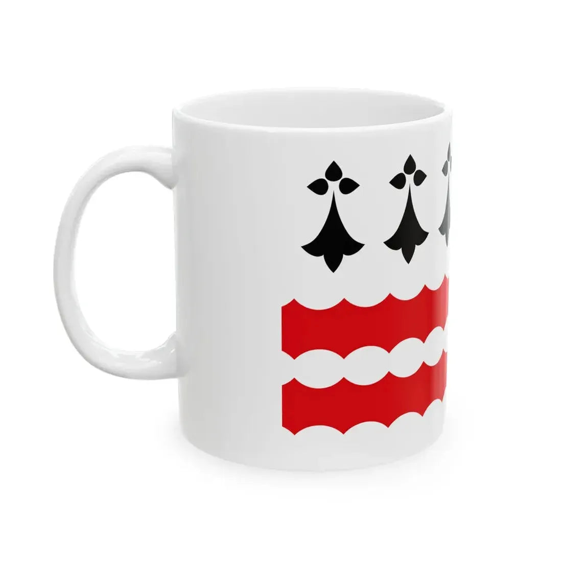 Vannetais Oriental traditional district flag (France) White Coffee Mug - Go Mug Yourself