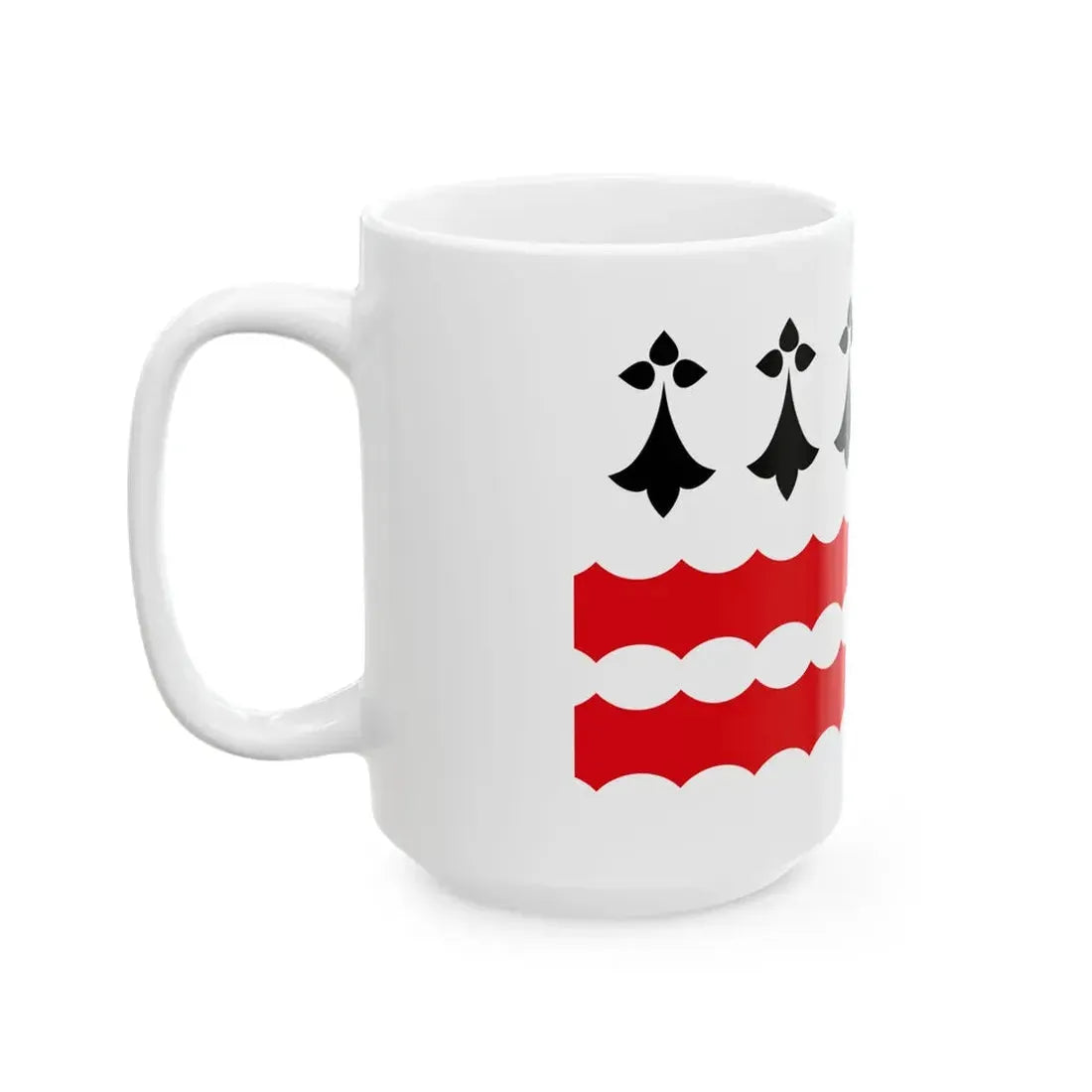 Vannetais Oriental traditional district flag (France) White Coffee Mug - Go Mug Yourself