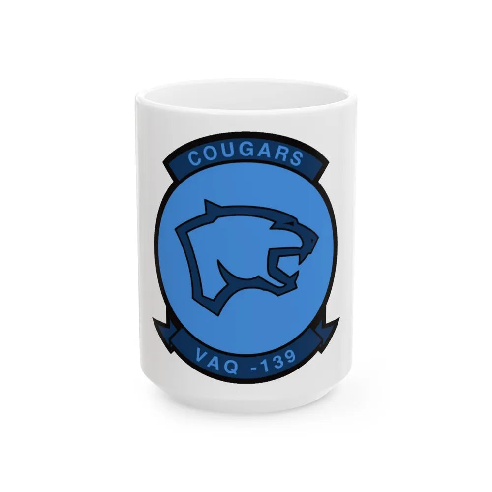 VAQ 139 (U.S. Navy) White Coffee Mug-15oz-Go Mug Yourself