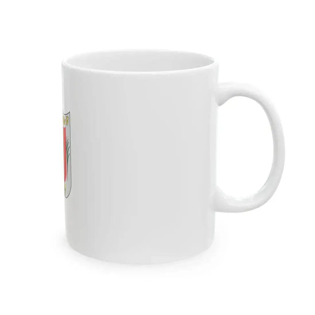 Variant flag of Tlaxcala on field of white (Mexico) White Coffee Mug - Go Mug Yourself