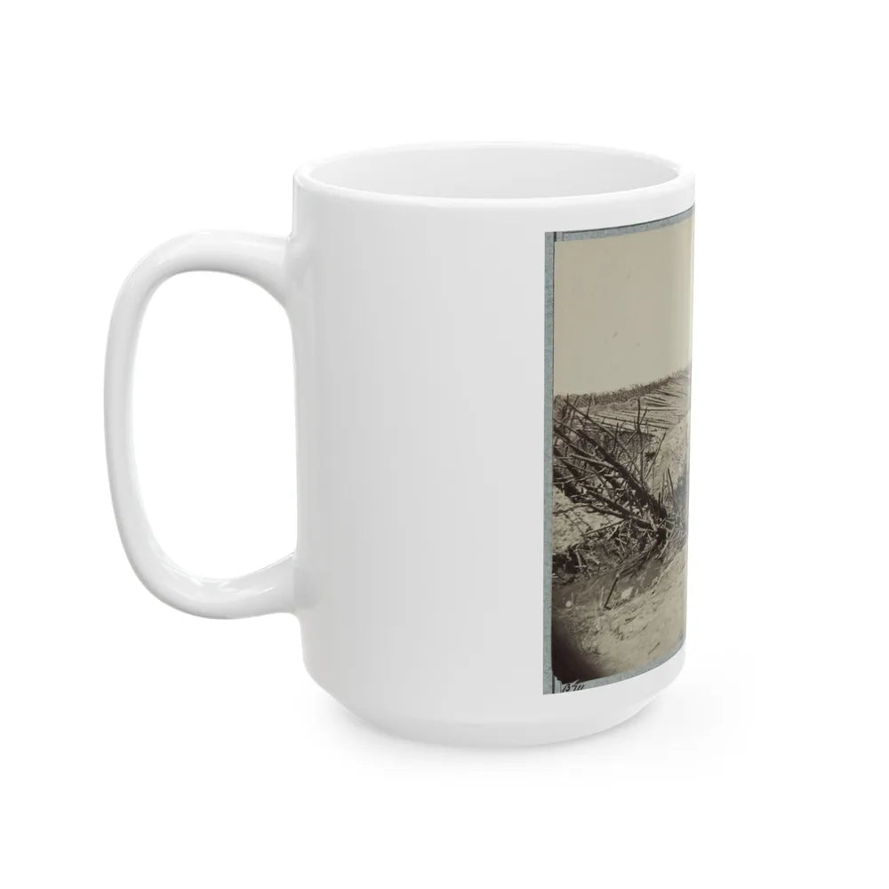 Variety Of Barricades In Use Near Petersburg, Virginia (U.S. Civil War) White Coffee Mug-Go Mug Yourself