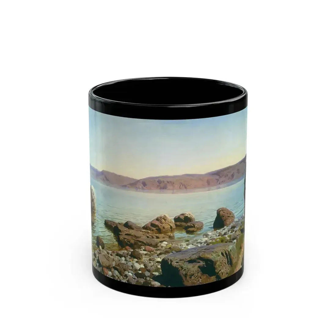 Vasily Polenov - At the Genisaret Lake 1888 - Black Coffee Mug 11oz - Go Mug Yourself