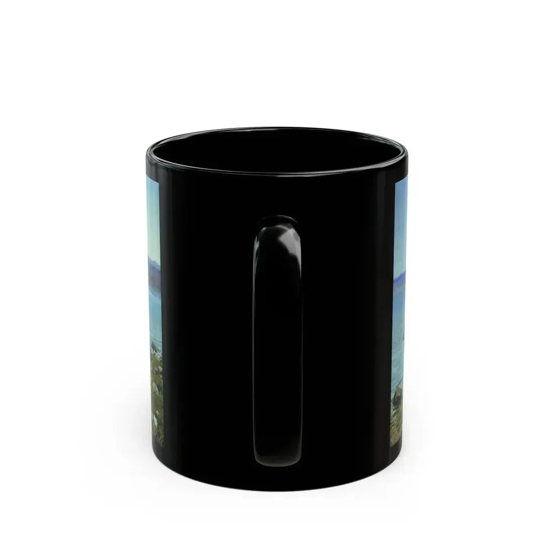 Vasily Polenov - At the Genisaret Lake 1888 - Black Coffee Mug - Go Mug Yourself