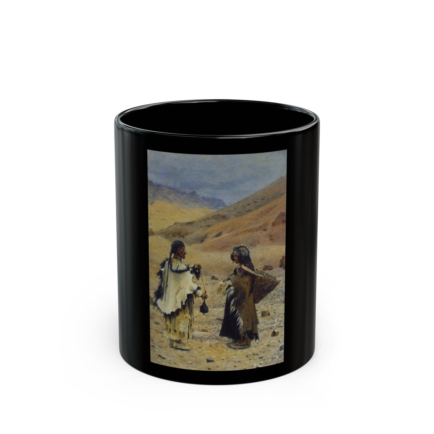 Vasily Vereshchagin (1842-1904) West Tibetans 1876 - Black Coffee Mug-11oz-Go Mug Yourself