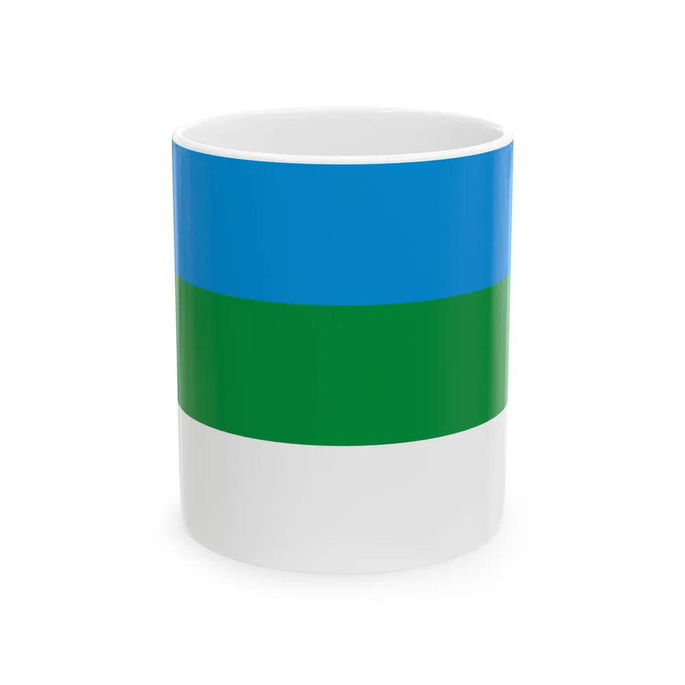 Vaste-Kuuste valla lipp (Estonia) White Coffee Mug 11oz - Go Mug Yourself