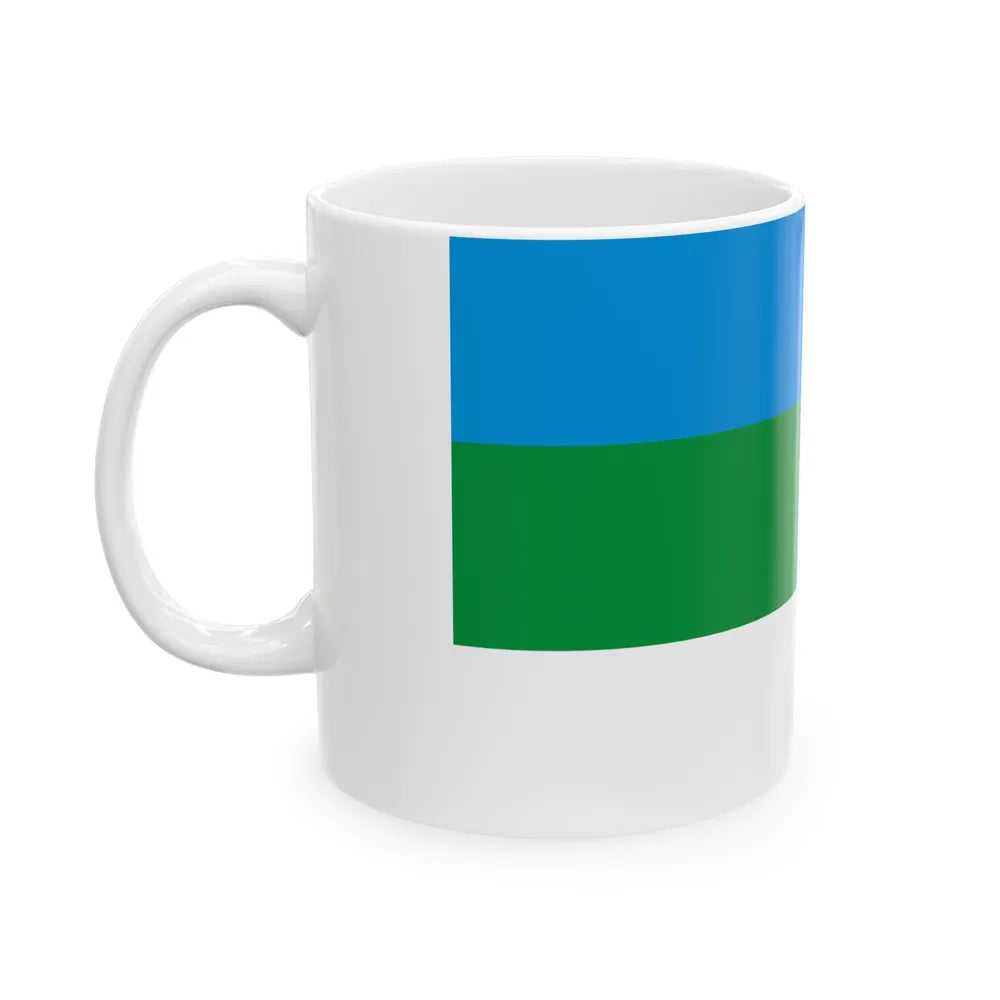 Vaste-Kuuste valla lipp (Estonia) White Coffee Mug - Go Mug Yourself