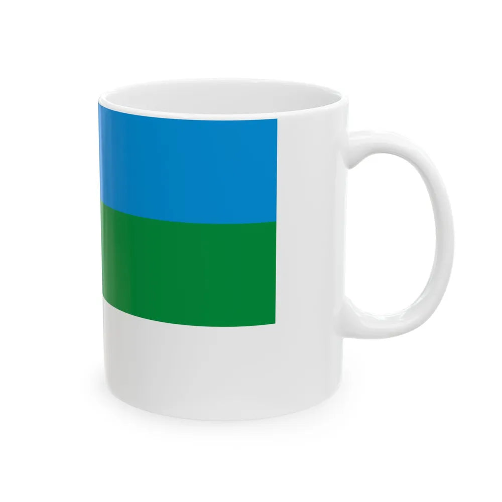 Vaste-Kuuste valla lipp (Estonia) White Coffee Mug - Go Mug Yourself